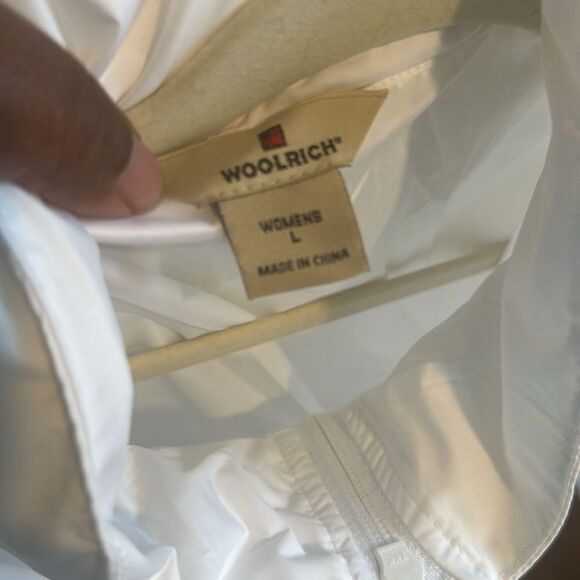 Woolrich White Women’s Windbreaker Jacket L - Picture 8 of 9